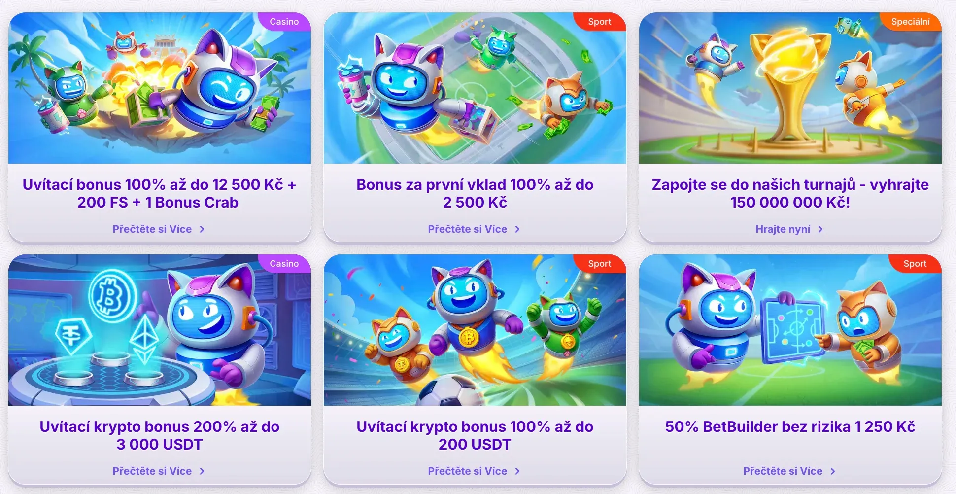 Propagace v casino Robocat